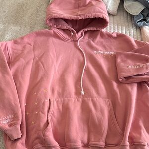 Sunkissed Pink Hoodie with Star Details